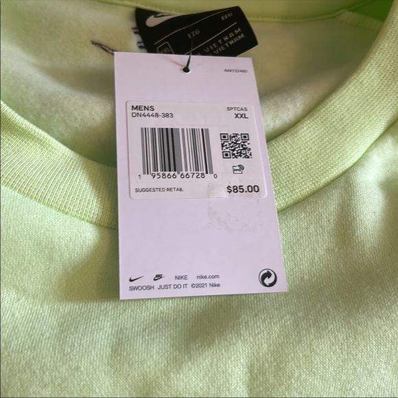🛑SOLD🛑 missed out! Nike Air sweatshirt fluorescent/neon green/yellow - Picture 3 of 7